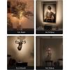 imageEZVALO Spotlights Indoor with Remote 5500mAh Rechargeable Picture Lights Wireless LED Uplighting with TimerDimmable 3CCT Display Lights for Plant Painting Artwork Accent Lighting 2PackBlackBlack