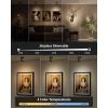 imageEZVALO Spotlights Indoor with Remote 5500mAh Rechargeable Picture Lights Wireless LED Uplighting with TimerDimmable 3CCT Display Lights for Plant Painting Artwork Accent Lighting 2PackBlackBlack