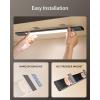 imageEZVALO Under Cabinet Lighting 2200mAh Rechargeable Battery 76 LEDs Dimmable Closet Lights 3 Color Temps Motion Sensor Light Indoor for Kitchen WardrobeSpace Gray