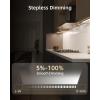 imageEZVALO Under Cabinet Lighting 2200mAh Rechargeable Battery 76 LEDs Dimmable Closet Lights 3 Color Temps Motion Sensor Light Indoor for Kitchen WardrobeSpace Gray