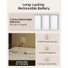 imageEZVALO Under Cabinet Lighting 2200mAh Rechargeable Battery 76 LEDs Dimmable Closet Lights 3 Color Temps Motion Sensor Light Indoor for Kitchen WardrobeSilver