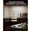 imageEZVALO Under Cabinet Lighting 2200mAh Rechargeable Battery 76 LEDs Dimmable Closet Lights 3 Color Temps Motion Sensor Light Indoor for Kitchen WardrobeSpace Gray