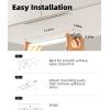 imageEZVALO Under Cabinet Lights Wireless Rechargeable Motion Sensor Light Indoor Dimmable Led Closet Light Battery Operated Under Cabinet Lighting Under Counter Lights for Kitchen Wardrobe 3500KWarmSilver