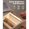 imageEZVALO Under Cabinet Lights Wireless Rechargeable Motion Sensor Light Indoor Dimmable Led Closet Light Battery Operated Under Cabinet Lighting Under Counter Lights for Kitchen Wardrobe 3500KWarmSilver
