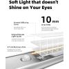 imageEZVALO Under Cabinet Lights Wireless Rechargeable Motion Sensor Light Indoor Dimmable Led Closet Light Battery Operated Under Cabinet Lighting Under Counter Lights for Kitchen Wardrobe 3500KWarmSilver