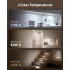 imageEZVALO Under Cabinet Lights Wireless Rechargeable Motion Sensor Light Indoor Dimmable Led Closet Light Battery Operated Under Cabinet Lighting Under Counter Lights for Kitchen Wardrobe 3500KWarmSpace Grey