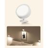 imageEZVALO LED Wall Mounted Lights 5500mAh Rechargeable Wall Sconces Lamp 3 Color Temps ampamp Remote and Touch Control 360Rotation Dimmable Cordless Wall Light for Bedroom Reading Study Bedside 2 PackWhite