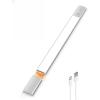 imageEZVALO Under Cabinet Lighting 2200mAh Rechargeable Battery 76 LEDs Dimmable Closet Lights 3 Color Temps Motion Sensor Light Indoor for Kitchen WardrobeSilver