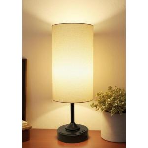 imageBedside Table Lamp Cordless Dimmable Touch Timer 2700K Bedroom Portable LED Wireless Rechargeable Battery Operated Desk Lamp Fabric Shade WoodGrain Finish Living Room Dining RoomBlack