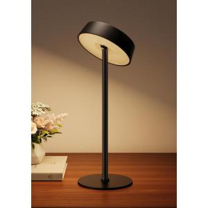 imageCordless Lamp Outdoor Waterproof Dimmable Touch Control 3 Color Temperature Battery Operated Portable RGB LED Memory Function Rechargeable Table Lmap Desk Lamp Patio Dinning Restaurant KitchenBlack