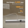 image:imageEZVALO 17Inch LED Motion Sensor Closet Light Rechargeable 3600mAh Battery 150 Lumens NoGlare Curved 3 Color Temperatures amp Dimmable Cabinet Light for Wardrobes amp Shelves13inch