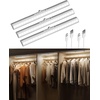 image:imageEZVALO 17Inch LED Motion Sensor Closet Light Rechargeable 3600mAh Battery 150 Lumens NoGlare Curved 3 Color Temperatures amp Dimmable Cabinet Light for Wardrobes amp Shelves15inch