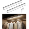 image:imageEZVALO 17Inch LED Motion Sensor Closet Light Rechargeable 3600mAh Battery 150 Lumens NoGlare Curved 3 Color Temperatures amp Dimmable Cabinet Light for Wardrobes amp Shelves15inch