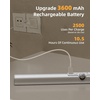 image:imageEZVALO 17Inch LED Motion Sensor Closet Light Rechargeable 3600mAh Battery 150 Lumens NoGlare Curved 3 Color Temperatures amp Dimmable Cabinet Light for Wardrobes amp Shelves17inch
