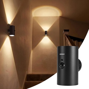 image:imageEZVALO Motion Sensor Wall Light Rechargeable Wireless LED SconceBlack