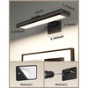image:imageEZVALO Picture Light for Wall Rechargeable 2400mAh Lights Wireless with IR Remote 3 Color amp Dimmable Magnetic 78 LED Lights Display for Painting Living Room Gallery BedroomBlack3PBlack