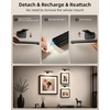 image:imageEZVALO Picture Light for Wall Rechargeable 2400mAh Lights Wireless with IR Remote 3 Color amp Dimmable Magnetic 78 LED Lights Display for Painting Living Room Gallery BedroomBlack3PBlack