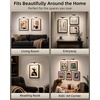 image:imageEZVALO Picture Light for Wall Rechargeable 2400mAh Lights Wireless with IR Remote 3 Color amp Dimmable Magnetic 78 LED Lights Display for Painting Living Room Gallery BedroomBlack3PBlack