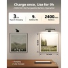 image:imageEZVALO Picture Light for Wall Rechargeable 2400mAh Lights Wireless with IR Remote 3 Color amp Dimmable Magnetic 78 LED Lights Display for Painting Living Room Gallery BedroomBlack3PBlack
