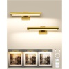 image:imageEZVALO Picture Light for Wall Rechargeable 2400mAh Lights Wireless with IR Remote 3 Color amp Dimmable Magnetic 78 LED Lights Display for Painting Living Room Gallery BedroomBlack3PGold
