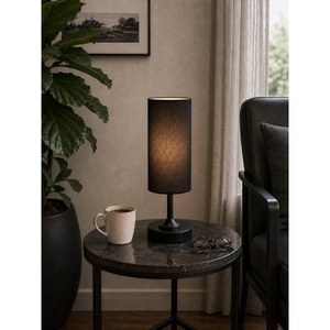 image:imageEZVALO Cordless Table Lamp Small Dimmable Bedside lamp with TimerBlackShade